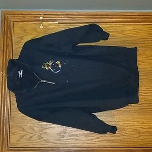 Women's Jerzees Super Sweats 1/4 Zip Snowman Embellished Sweatshirt